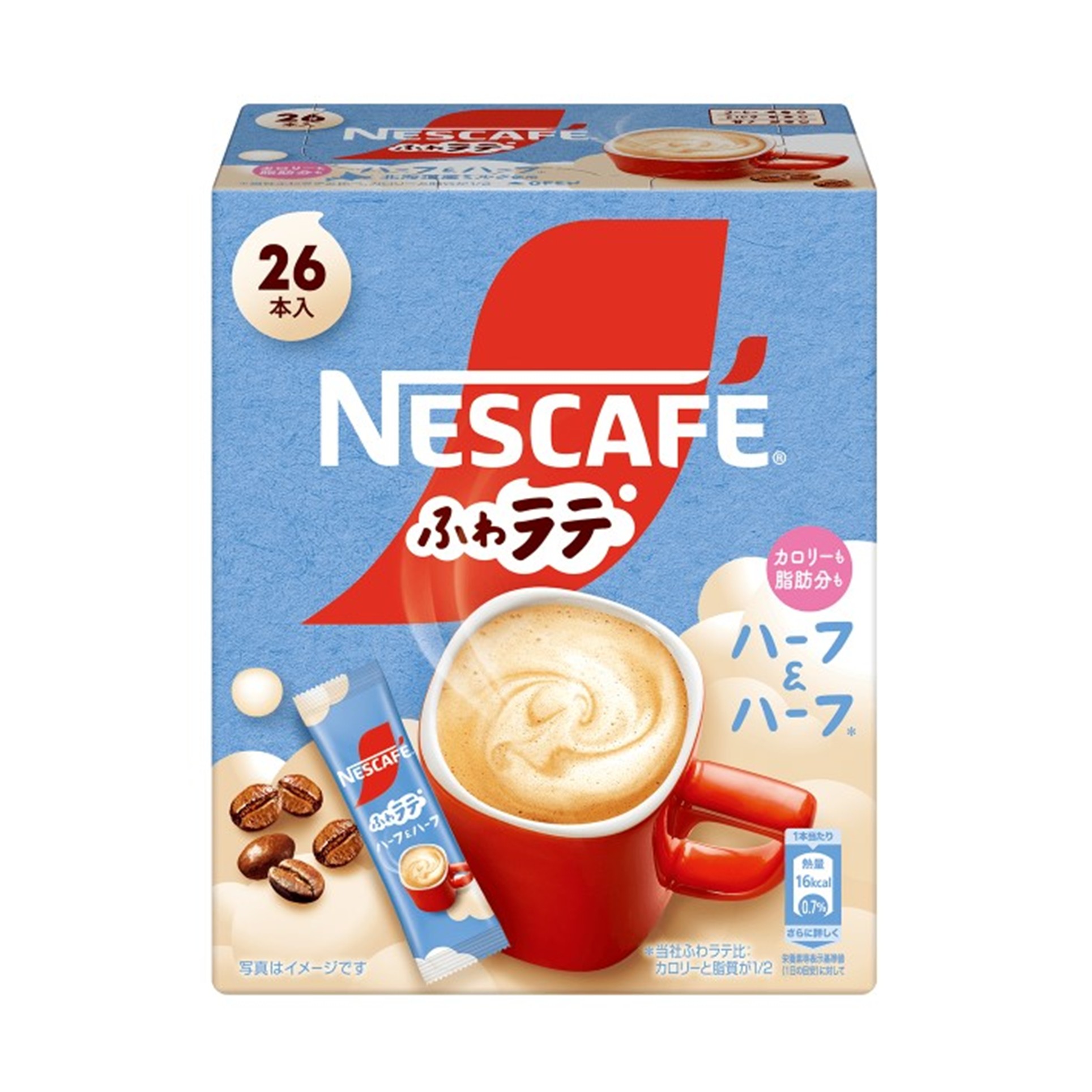 エクセラふわラテハーフ＆ハーフ 26P(×6)|mvm-4902201439947-002-6 商品サムネイル