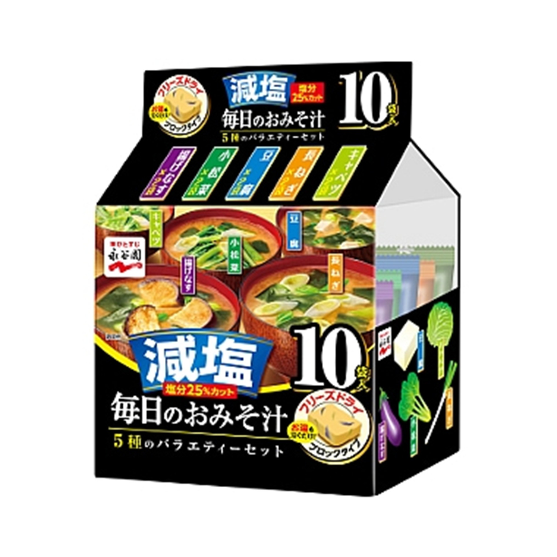 毎日のおみそ汁 5種のバラエティーセット 減塩 51g(×4)|mvm-4902388026565-005-4 商品サムネイル