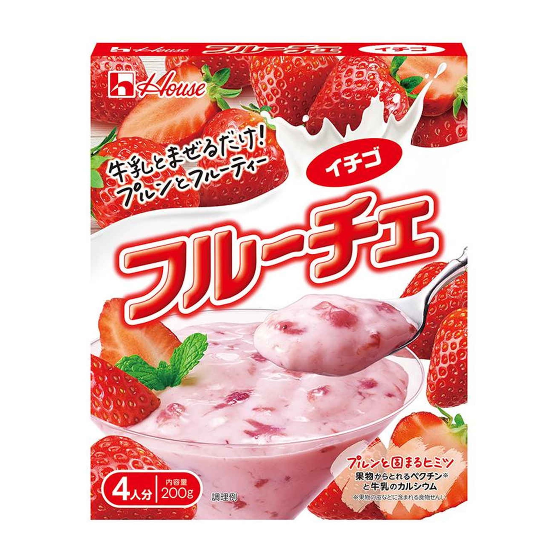 ハウス フルーチェイチゴ 200g (×10)|mvm-002-4902402183212-10 商品サムネイル