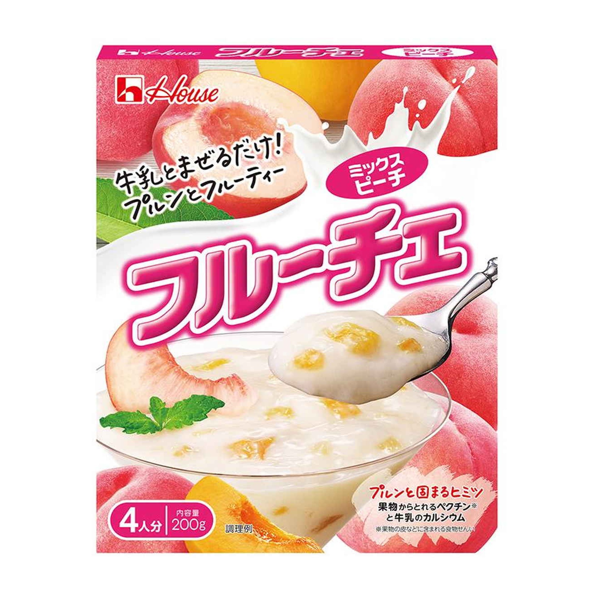 ハウス フルーチェ ミックスピーチ 200g (×10)|mvm-002-4902402804506-10 商品サムネイル
