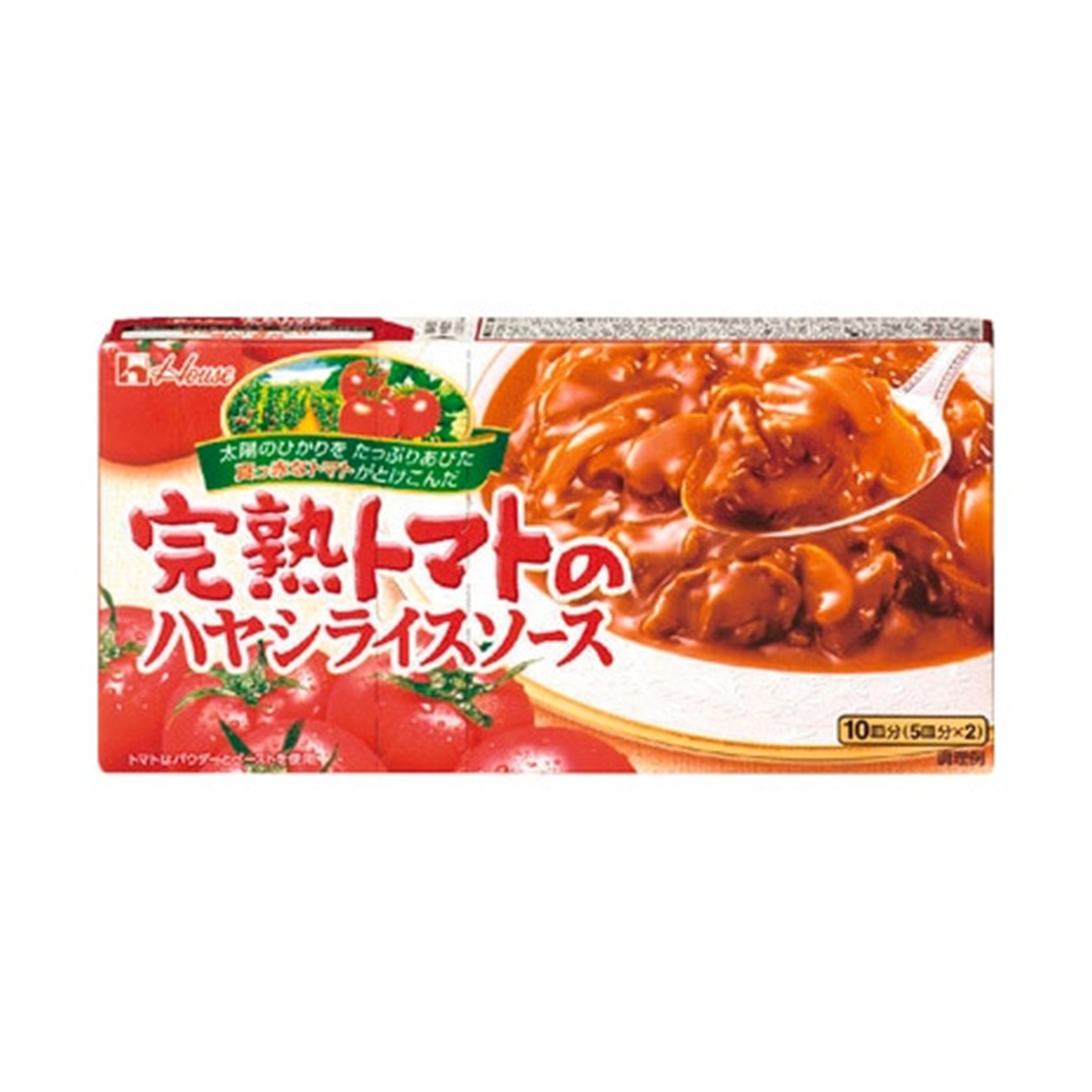 ハウス 完熟トマトのハヤシライスソース 184g (×10)|mvm-003-4902402844229-10 商品サムネイル