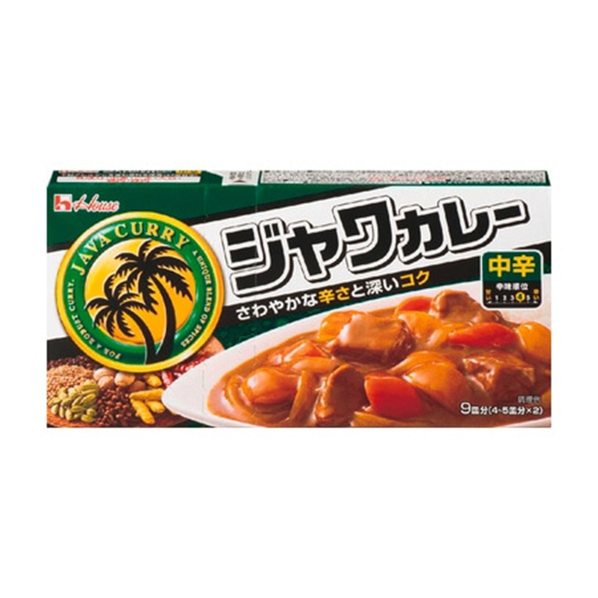 ハウス ジャワカレー中辛 185g (×10)|mvm-003-4902402854518-10 商品サムネイル