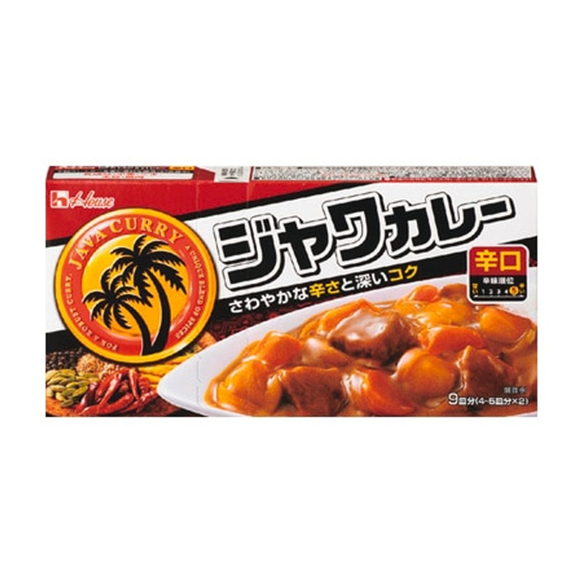 ハウス ジャワカレー辛口 185g (×10)|mvm-003-4902402854532-10 商品サムネイル