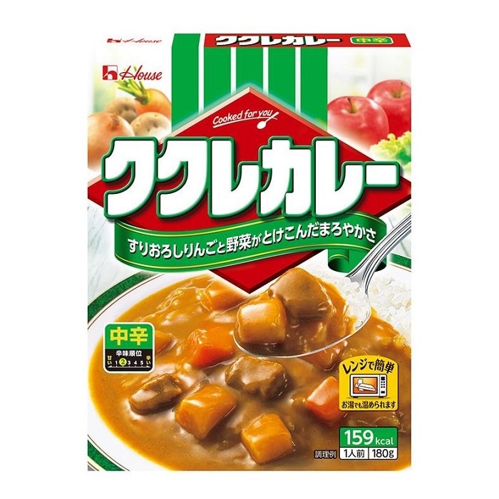 ククレカレー中辛 180g (×10)|mvm-5-4902402866351-10 商品サムネイル