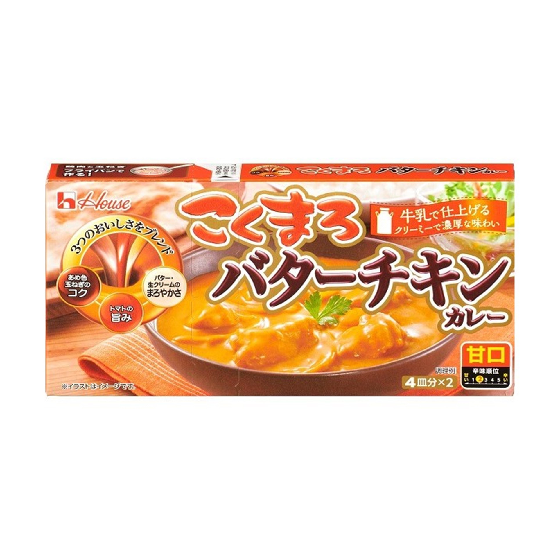 ハウス こくまろバターチキンカレー 148g (×10)|mvm-003-4902402894415-10 商品サムネイル