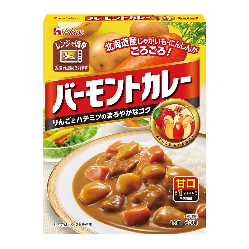 レトルトバーモントカレー　甘口　２００ｇ (×10)|mvm-5-4902402905302-10 商品サムネイル