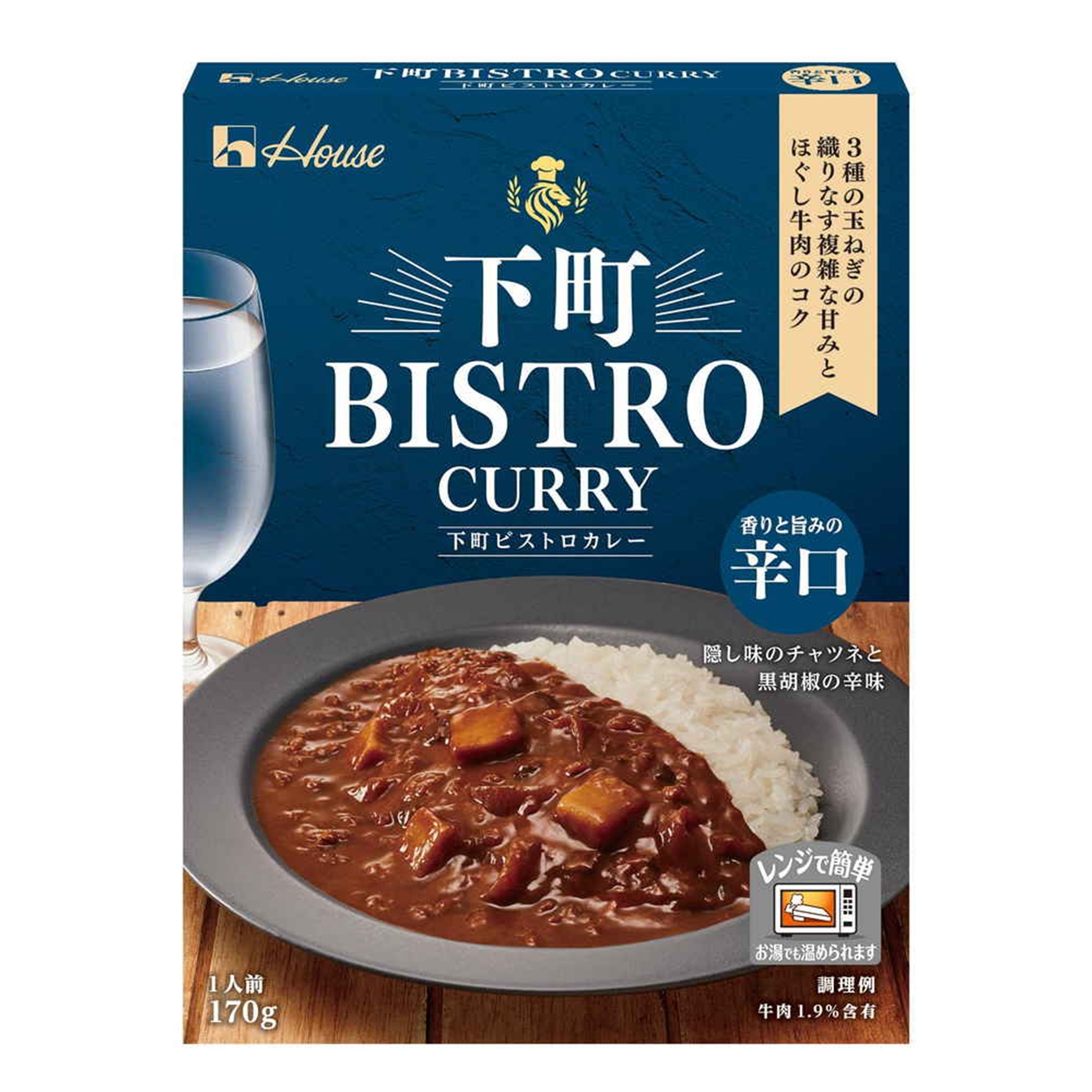 下町ビストロカレー辛口 170g (×10)|mvm-5-4902402915721-10 商品サムネイル