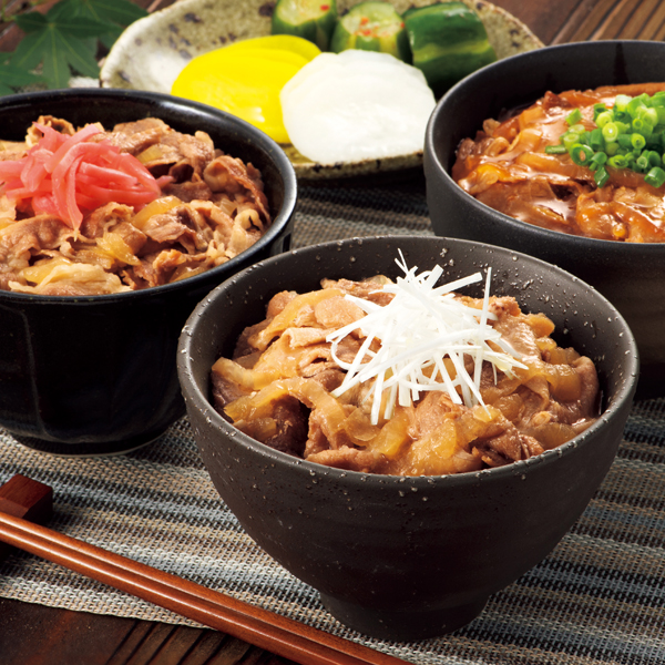 ☆【早得】 黒豚丼の具（和風、蒲焼風）、和牛丼の具（和風）3種食べくらべセット 【085083】 商品サムネイル
