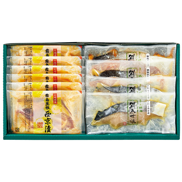 ☆霧島黒豚ロース・漬魚 西京漬け三昧セット【104087】 商品サムネイル