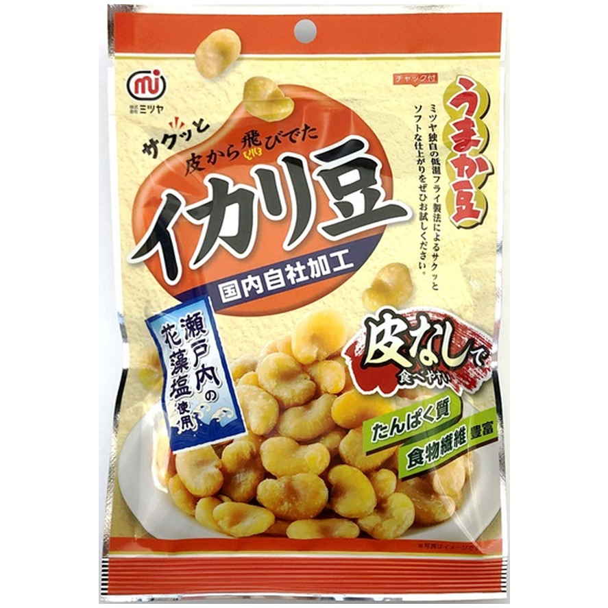 ミツヤ 皮なしイカリ豆塩味　８０ｇ　(×10)|mvm-001-4902483039361-10 商品サムネイル