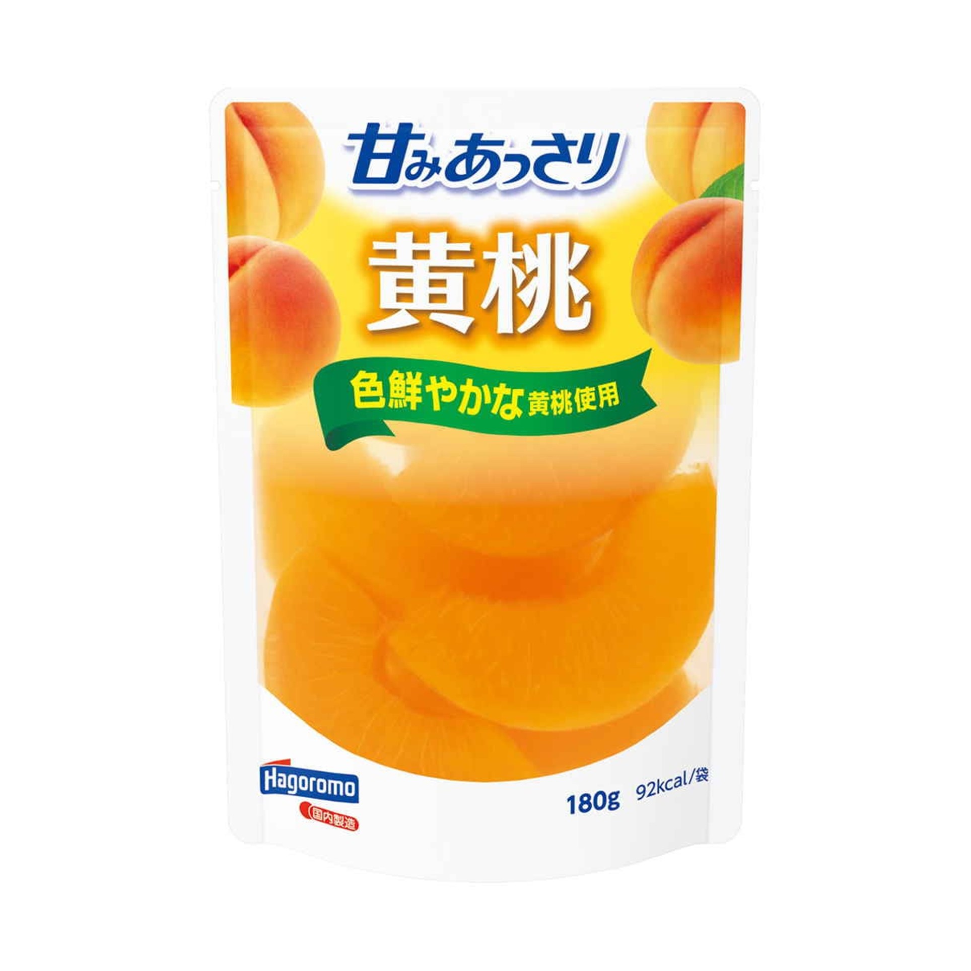 甘みあっさり黄桃（パウチ） 180g(×6)|mvm-4902560175562-002-6 商品サムネイル