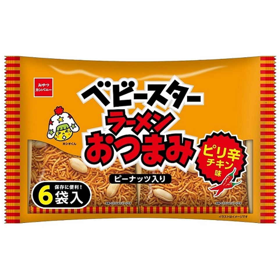 おやつカンパニー おやつラーメンおつまみ６袋入　１３８ｇ　(×15)|mvm-001-4902775072472-15 商品サムネイル