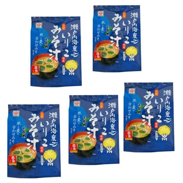 【広島の味】ますやみそ　即席瀬戸内海産いりこみそ汁　8食×5袋セット 商品サムネイル