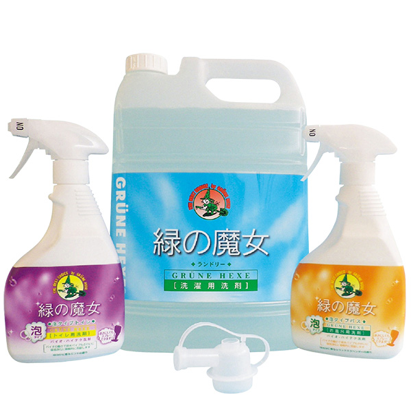 ☆緑の魔女ランドリー5L泡タイププレミアムセット【073112】 商品サムネイル