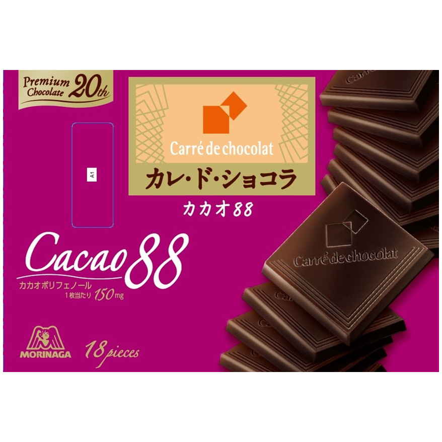 森永製菓 カレドショコラカカオ８８　１８枚　(×6)|mvm-001-4902888224058-6 商品サムネイル