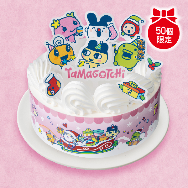 キャラクターケーキ4号　たまごっち【M0040】【クリスマス】 商品サムネイル
