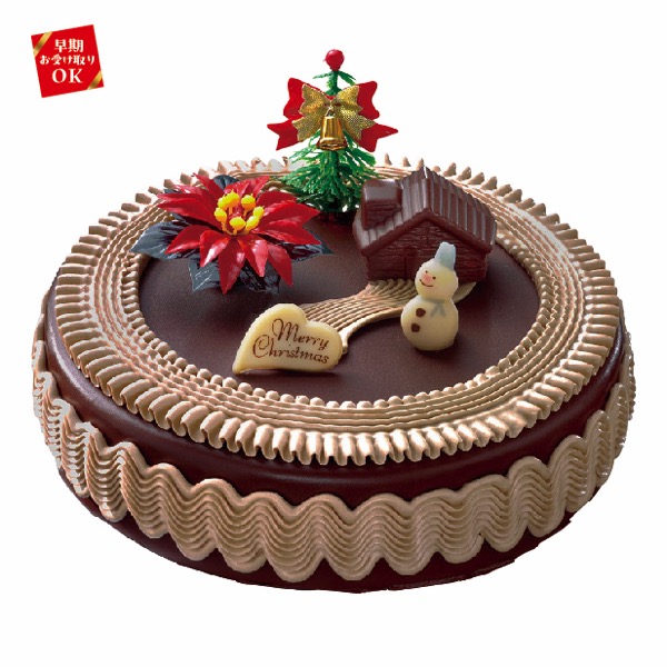 【12/20受取】[ヤマザキ]　クリスマス　チョコケーキ６号【A1026】 商品サムネイル