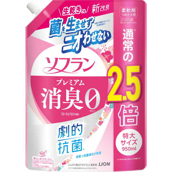 【BLACKFRIDAY】ライオン ソフランプレミアム消臭フローラル詰替特大 ケース販売（６個入） 商品サムネイル