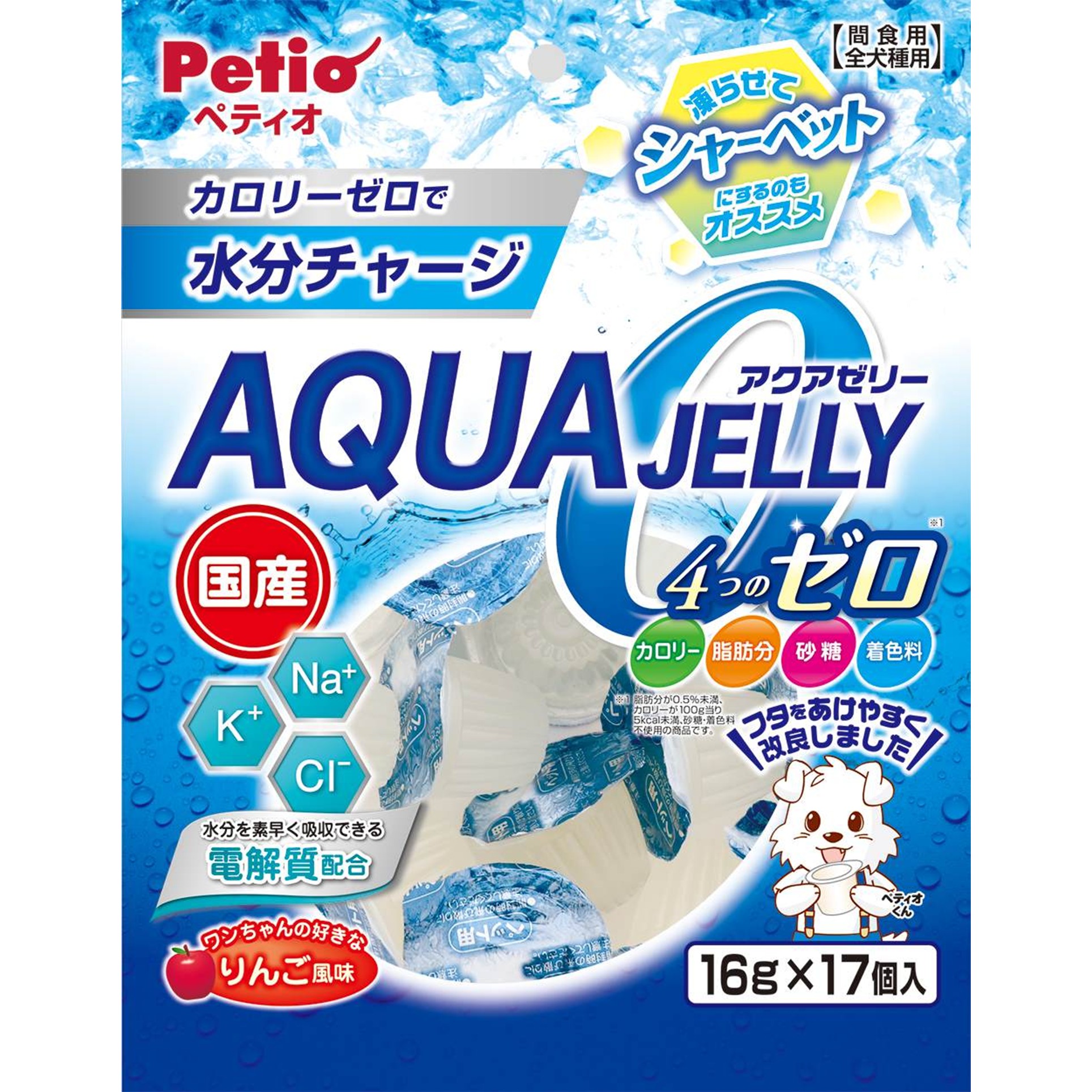 ペティオ アクアゼリー ４つのゼロ りんご風味 16g×17個入 商品サムネイル