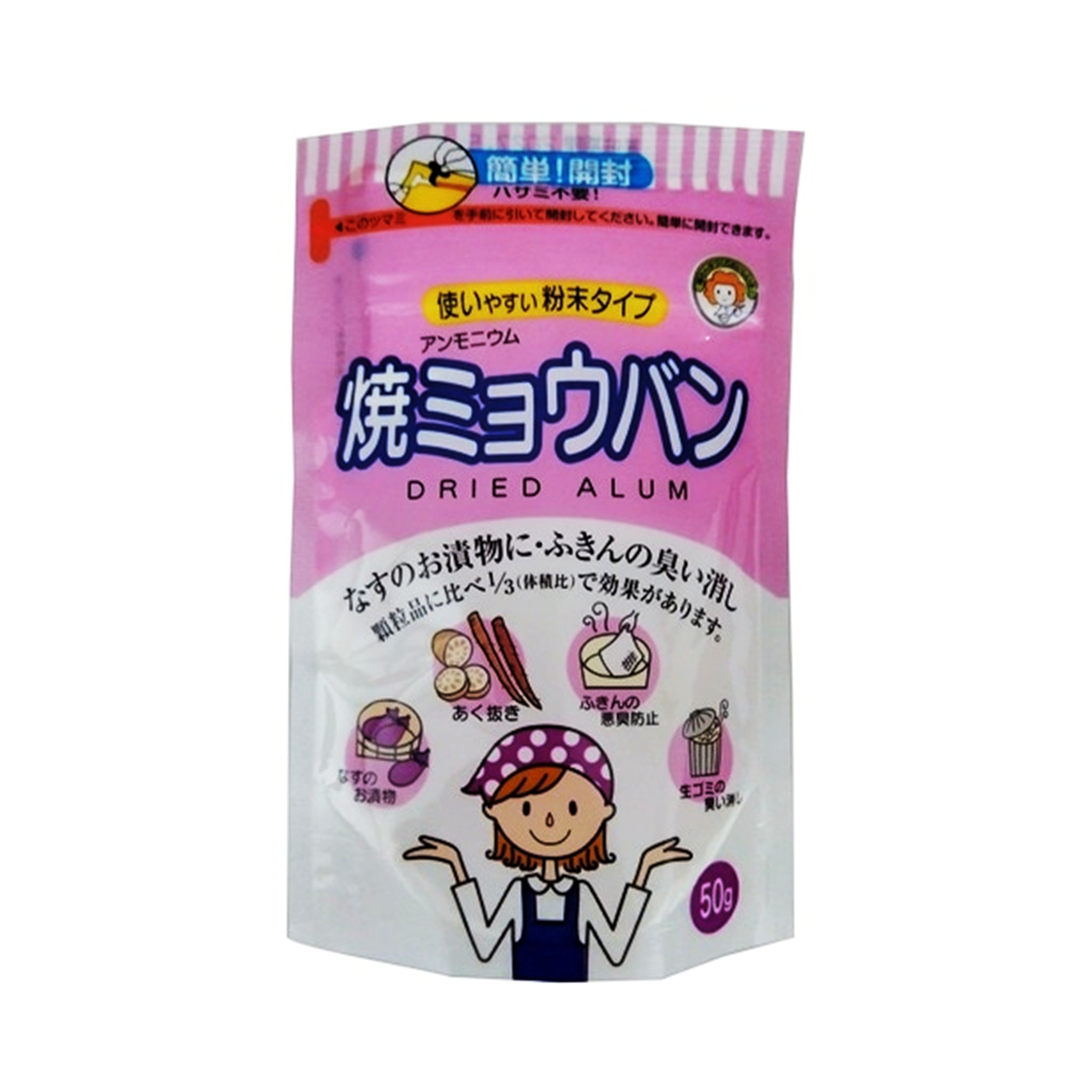 つけもと 焼ミョウバン 50g(×10)|mvm-4904502141604-003-10 商品サムネイル
