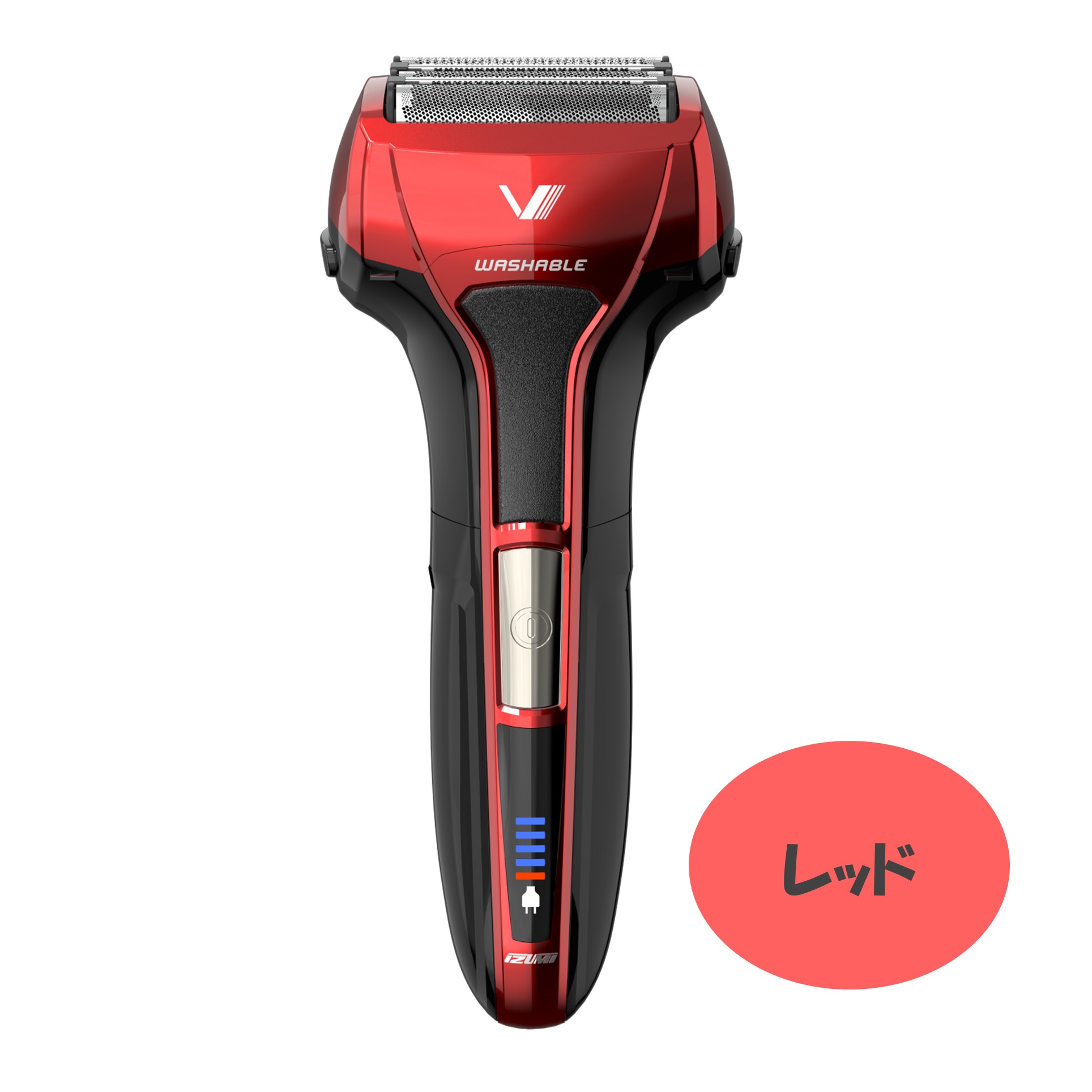 マクセルイズミ メンズシェーバー ソリッドモデル 5枚刃 レッド IZF-V553W-R【223313】 商品サムネイル