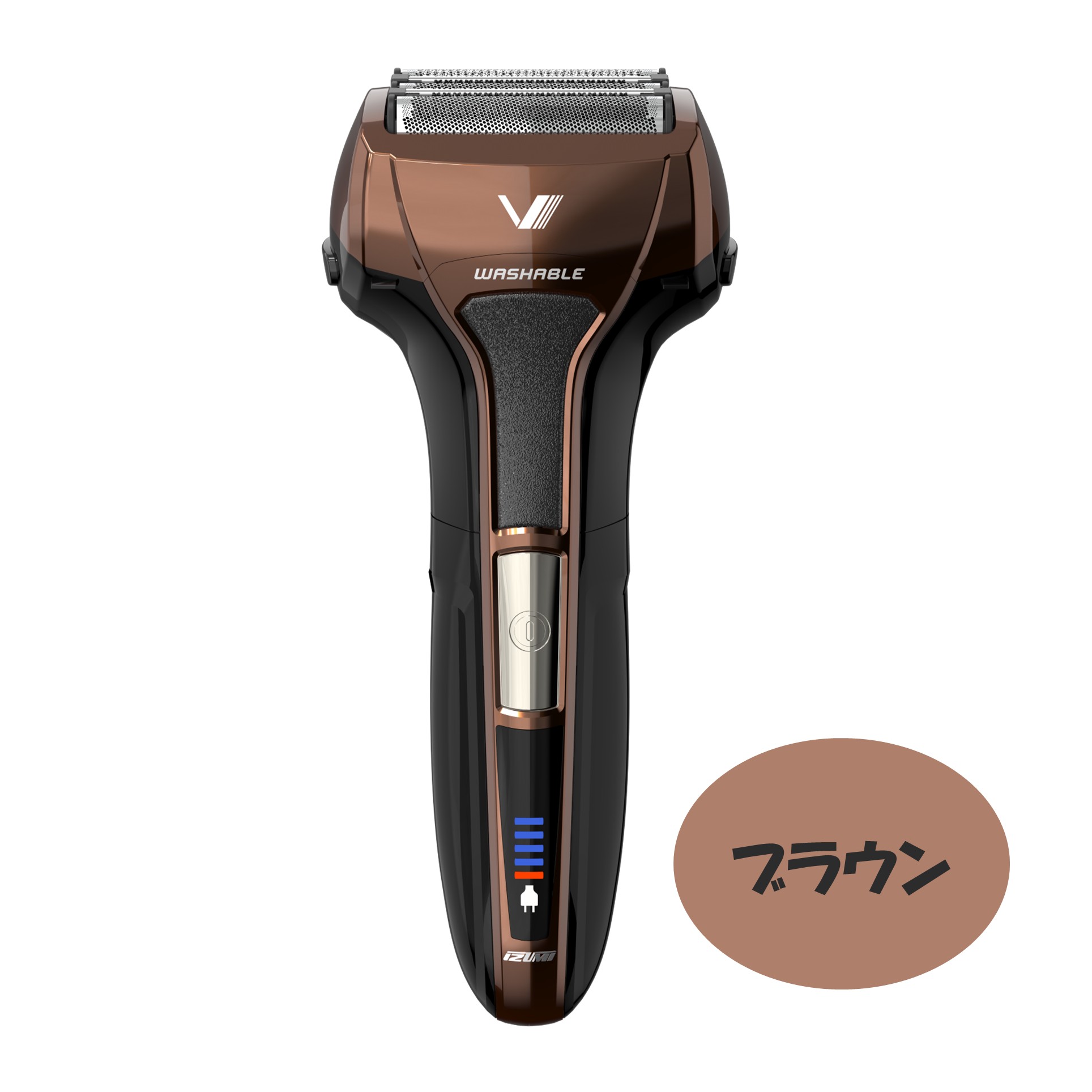 マクセルイズミ メンズシェーバー ソリッドモデル 5枚刃 ブラウン IZF-V553W-T【223314】 商品サムネイル