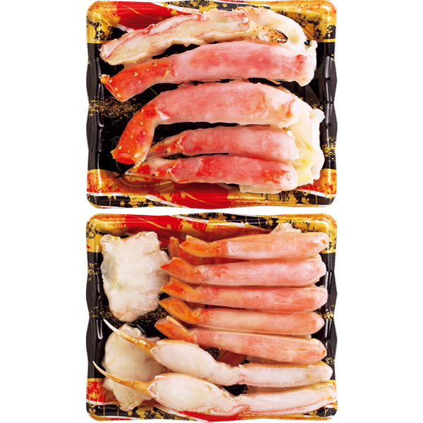 ☆ロシア産 ボイルたらばがにボイルずわいがに食べくらべセット 【015075】 商品画像(1)