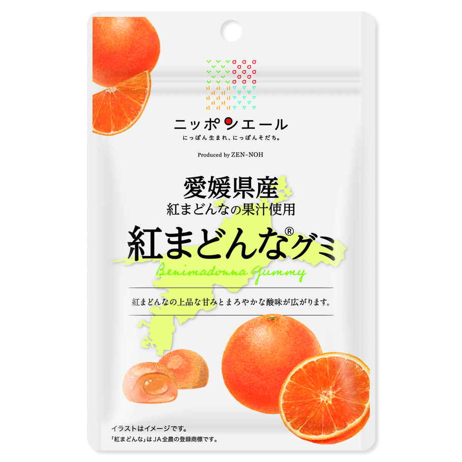 全国農協食品 全農愛媛県産紅まどんなグミ　４０ｇ　(×10)|mvm-001-4908012001717-10 商品サムネイル