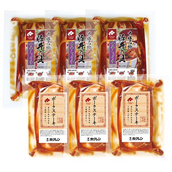 ☆にくのくに北海道 豚丼・ステーキセット【105086】 商品サムネイル