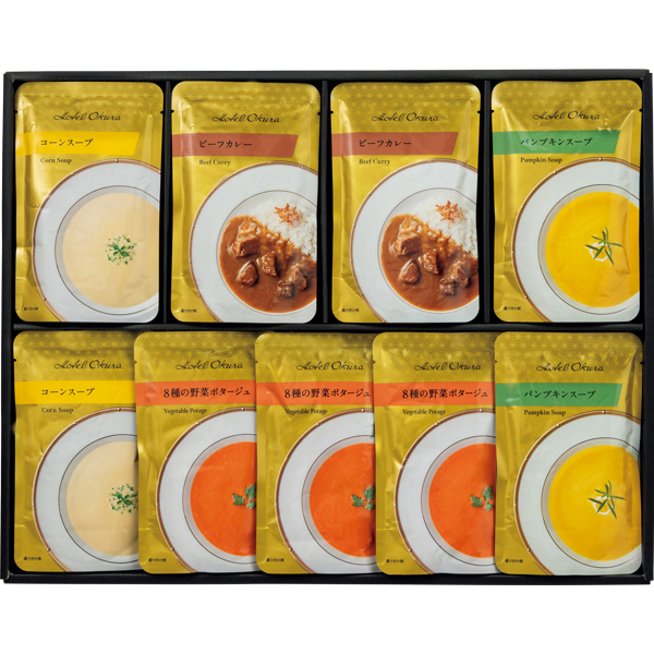 ☆【早得】ホテルオークラ レトルトスープ&カレー詰合せ 【090085】 商品画像(1)