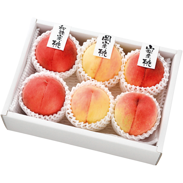 和歌山県産・山梨県産・岡山県産　桃3産地食べ比べ【012096】【夏ギフト】 商品サムネイル