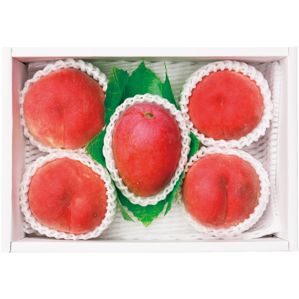 沖縄県産又は宮崎県産アップルマンゴー＆山梨県産桃【021067】【夏ギフト】 商品サムネイル