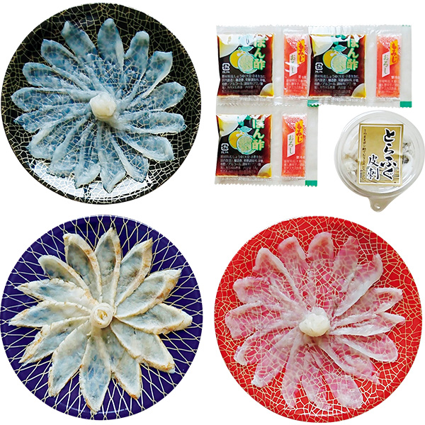 ◇[関門シーフレッシュ]ふぐ刺身あじくらべ【149938】 商品サムネイル