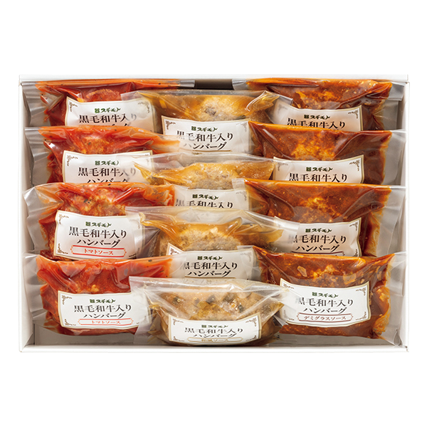 ◇お肉の専門店スギモト 黒毛和牛入りハンバーグ3種ソースセット 【153931】 商品画像(1)