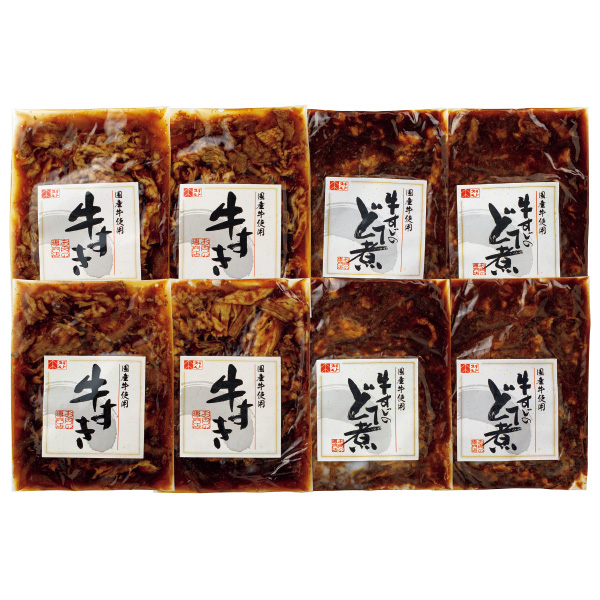 ☆[お肉の専門店スギモト]国産牛牛すき＆牛すじどて煮セット【104120】 商品サムネイル