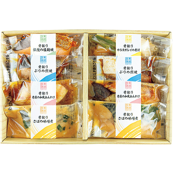 ◇[丸市食品]レンジで簡単 骨取煮魚・焼魚詰合せ【150110】 商品サムネイル