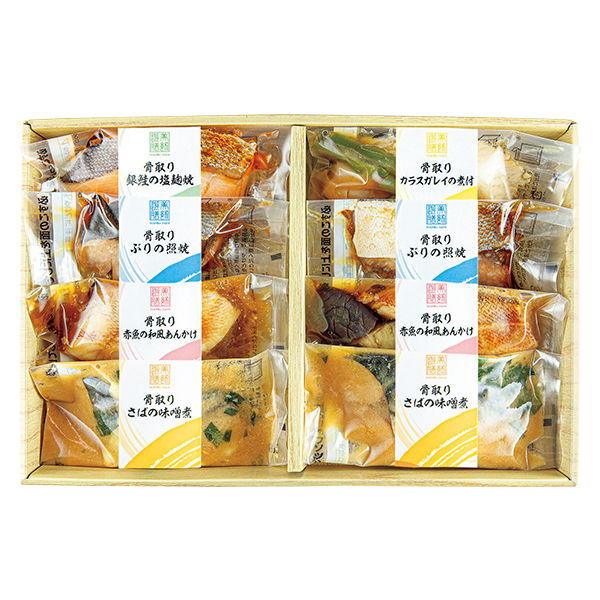 ◇【早得】丸市食品 レンジで簡単 骨取煮魚・焼魚詰合せ 【153764】 商品画像(1)