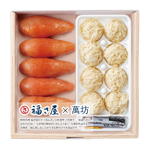 ◇【早得】博多・福さ屋 福さ屋・明太子と萬坊・いかしゅうまい詰合せ 【153199】 商品画像(1)