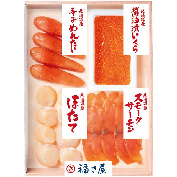 博多・福さ屋 味楽セット（明太子・いくら・ほたて貝柱・スモークサーモン） 【163929】【冬☆】 商品サムネイル