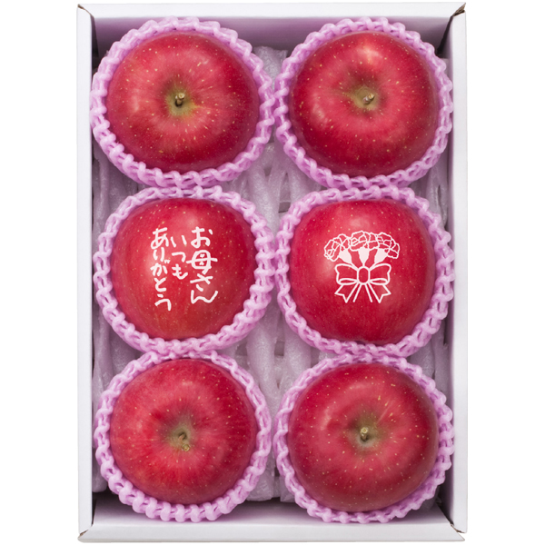 【母の日】青森県産 メッセージ入り 赤いりんご【483744】 商品サムネイル