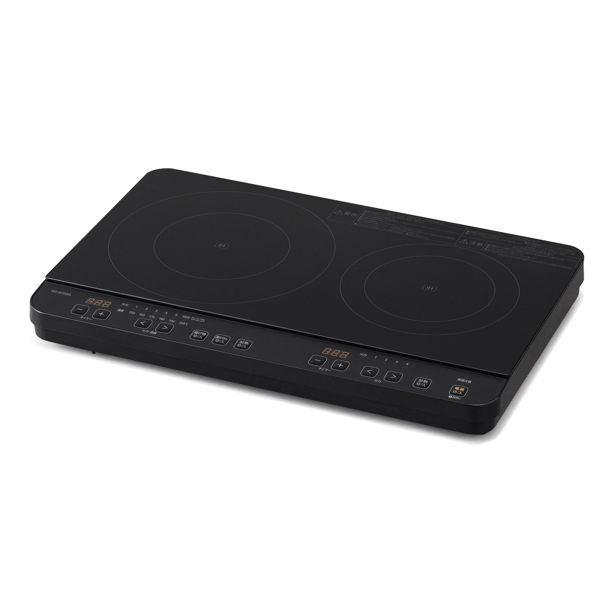 アイリスオーヤマ 2口IHコンロ IHK-WT41-B 商品サムネイル
