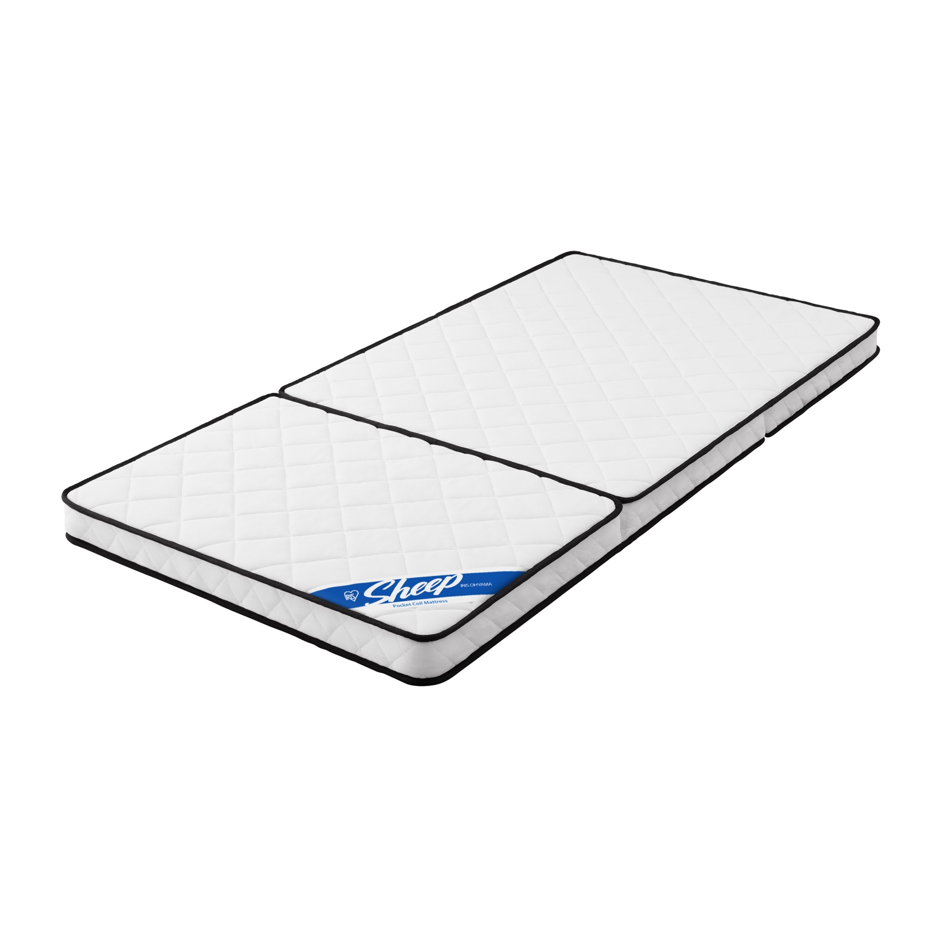 アイリスオーヤマ 三つ折りポケットコイルマットレス 10cm PMTS10H-3S 商品サムネイル