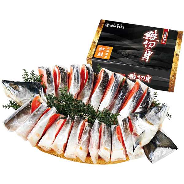 北海道ぎょれん　北海道産 塩紅鮭の山漬け（中辛塩味）姿切身1.6kg【007021】【夏ギフト】 商品サムネイル
