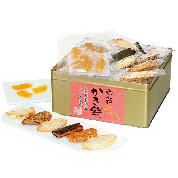 ☆[いちもんめ]六彩かき餅（蜜漬けりんご入り）【069128】 商品サムネイル
