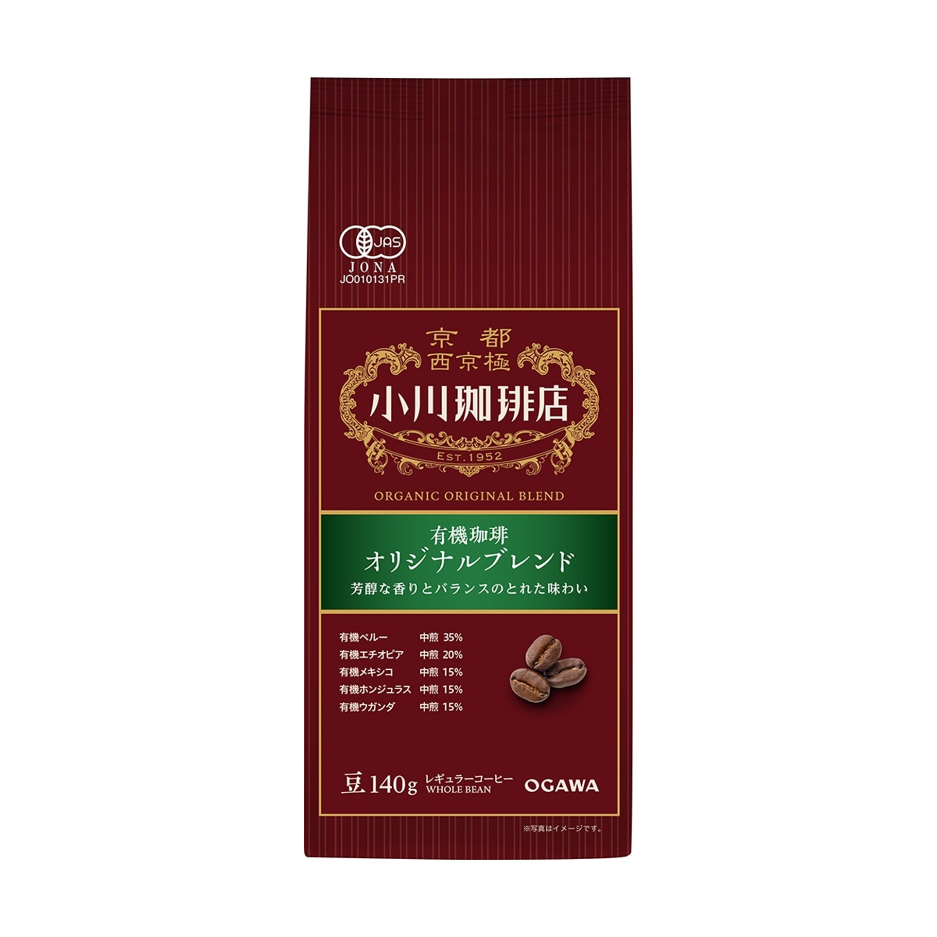 有機珈琲オリジナルブレンド豆 140g(×5)|mvm-4970690000603-002-5 商品サムネイル