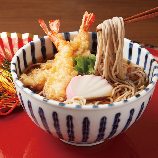 4食化粧箱越前そば 越前そば100g×4、そばつゆ25g×4 【083022】 商品画像(1)
