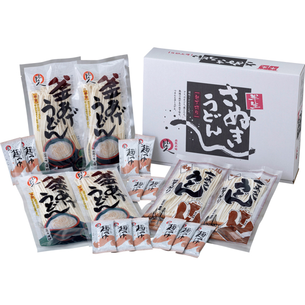 ☆【早得】伝統の味 藤麺 包丁切りさぬき半生うどん詰合せ 【083076】 商品画像(1)