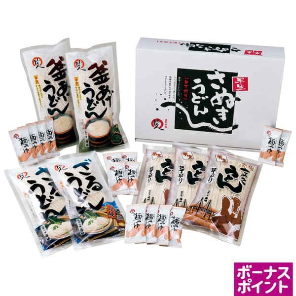 [200ボーナスポイント]伝統の味 藤麺　包丁切りさぬき半生うどん詰合せ【122108】【夏ギフト】 商品サムネイル