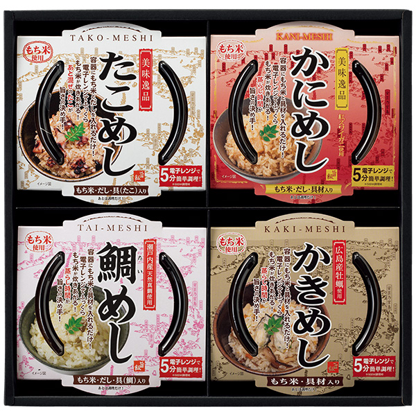 [北洋本多フーズ]レンジで簡単調理4種の海鮮炊き込みごはんセット【003405】 商品サムネイル