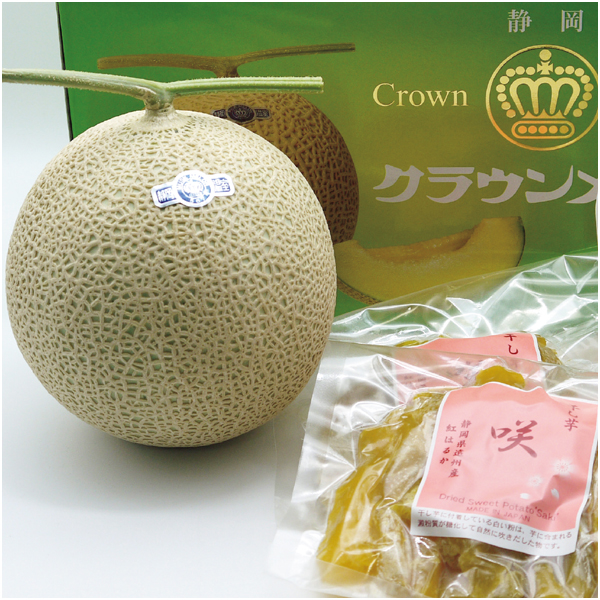 【母の日】静岡県産 静岡クラウンメロン＆遠州ほし芋【483683】 商品サムネイル